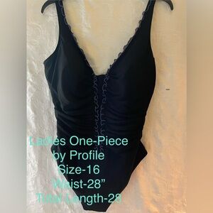 💰Gottex Profile Ruffled One Piece 16